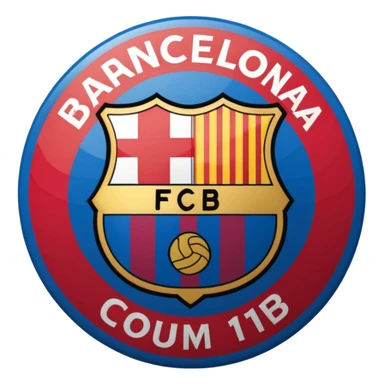 Barcelona football club logo  sticker