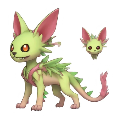 cute cool edgy ethereal magical alien punk Digimon-Fakemon-animal full body sticker