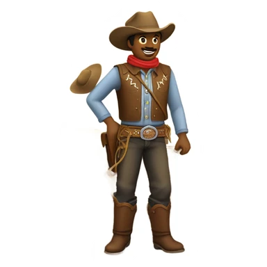 Cowboy hay sticker