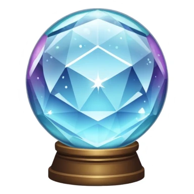 sparkly crystal ball sticker