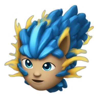 feu bleu sticker