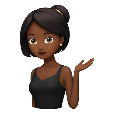 silhouette of a person in a graceful stance sticker