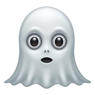 An White Ghost With Googly Eyes On it, sticker