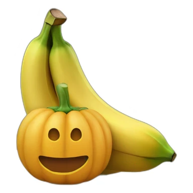 Citrouilles sur banane sticker
