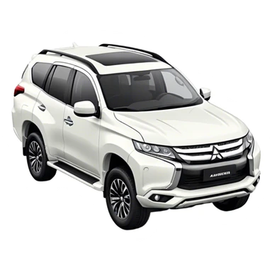 Mitsubishi Pajero sport - Mitsubishi (Model Year: 2021) (Iconic colour: White) sticker