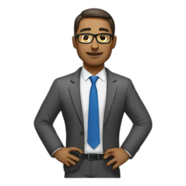 A male football director wearing esmoquin  sticker