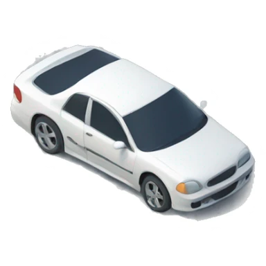 cars parked in a lot in front of a building, 3d isometric sticker