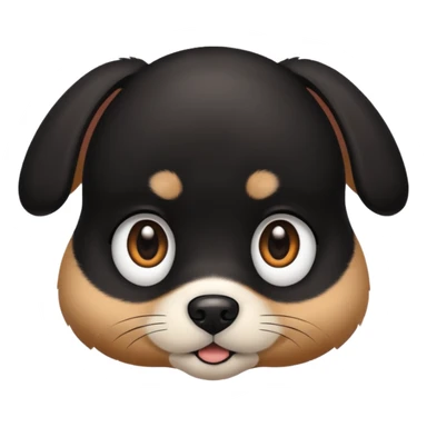 Baby dog face 🐈‍⬛ sticker