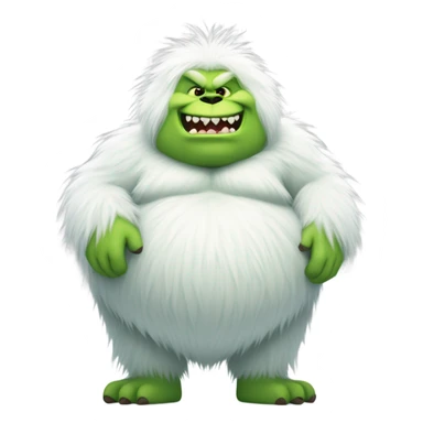fat phoque grinch yeti sticker
