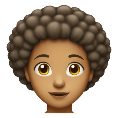 Girl with Afro sticker