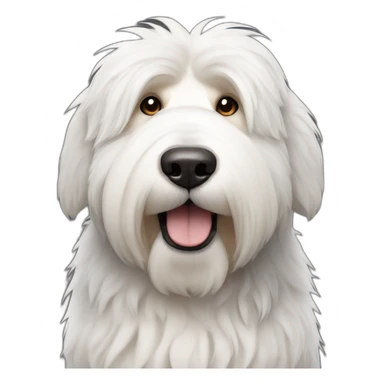 Dog old english sheepdog full-body sticker
