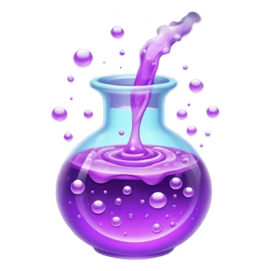 purple potion and effect sticker