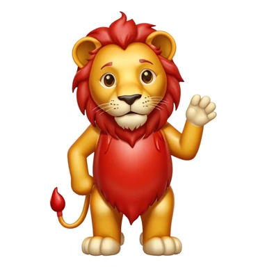 Ketchup lion sticker