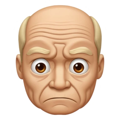 Constipated face sticker