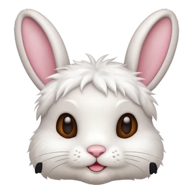 A bunny smirking sticker