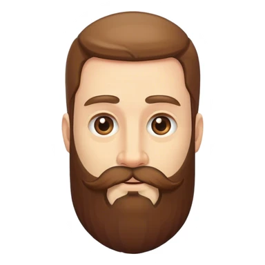 tooo long beard sticker