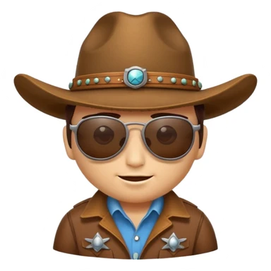 bug with a cowboy hat sticker