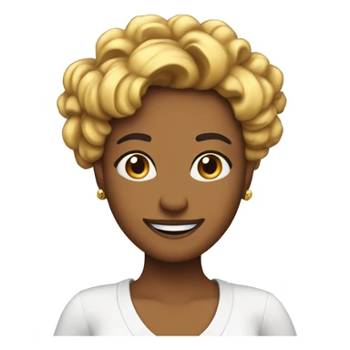 Sassy emoji with hand on hip, head tilted, confident smile—total ‘yass queen’ sticker