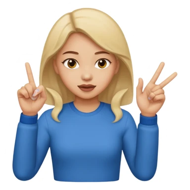 a girl flipping someone off sticker