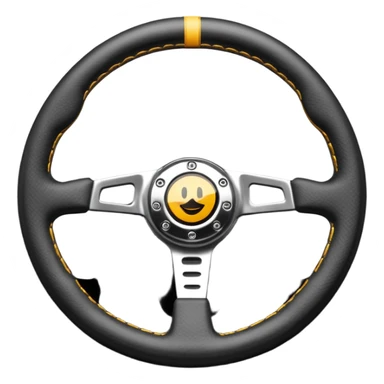 volante de racing sticker