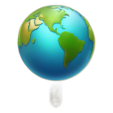 world emoji of trending graph with a sparkle at the top sticker