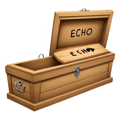 nail in coffin with "ECHO" written on the coffin sticker