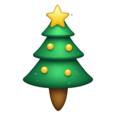 a christmas tree in the style of the rocketship emoji sticker
