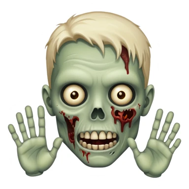 zombie say hi sticker
