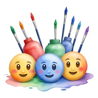 Realistic, watercolor, January title  sticker