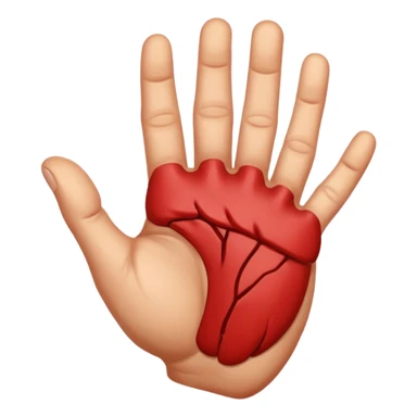 strong veiny closed hand sticker