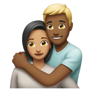 Friends hugging  sticker