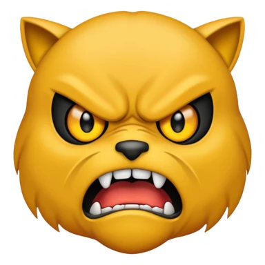 growling emoji  sticker