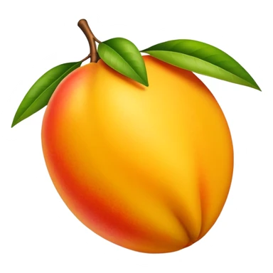 ripe juicy mango fruit sticker