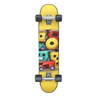 Skateboard, bottom view sticker