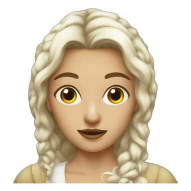 a Renaissance woman 3 eyes sticker