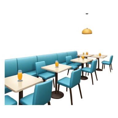 restaurant interior sticker