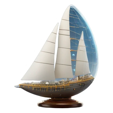 starship in bottle sticker