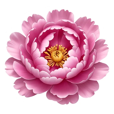 peony flower sticker