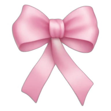 soft pink ribbon sticker