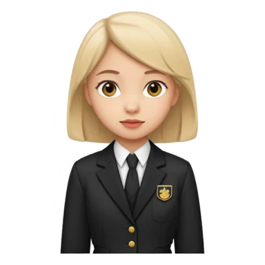 girl student in past sticker