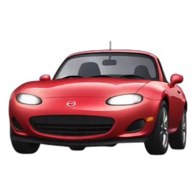 mazda miata na cute popup headlights sticker