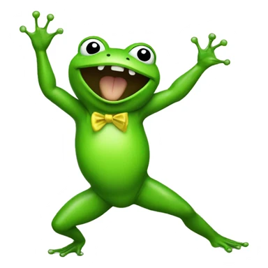 Gay dancing frog sticker