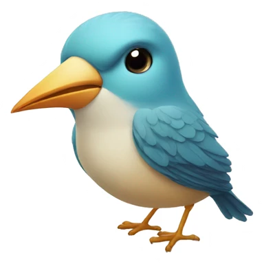 Bird sending a kiss sticker