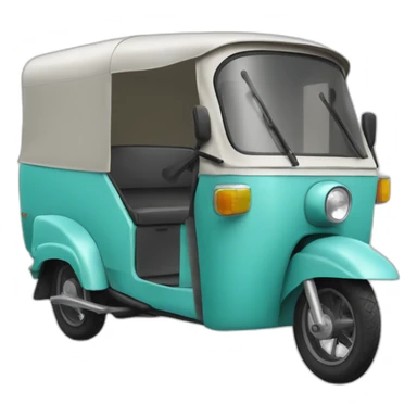 Half bike half tuktuk sticker