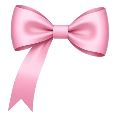 Super ultra-thin and stretched ribbon bow, as narrow as possible, single loop, no extra loops, no fluffy or rounded shapes, only one long and sleek ribbon, delicate, minimalist, NO DOUBLE LOOPS, NO THICKNESS, ONLY A SINGLE SLIM LINE pink sticker