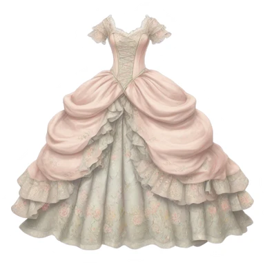 rococo dress sticker