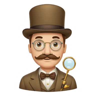 mustache monocle movember sticker