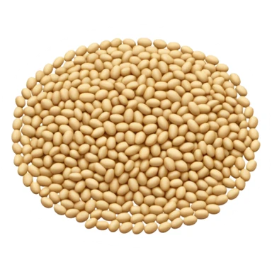 sesame seeds scatter or cluster off-white to pale golden tiny oval slightly curved smooth matte subtle color variation natural spacing no bread bowl packaging or faces clean 3D soft shadows transparent background emoji scale sticker
