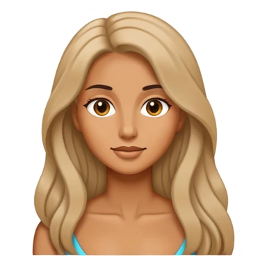 Mom with longer hair sticker