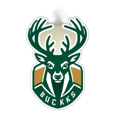 Milwaukee Bucks logo sticker